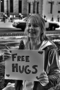 For me a virtual way of offering free hugs to anyone that needs one.